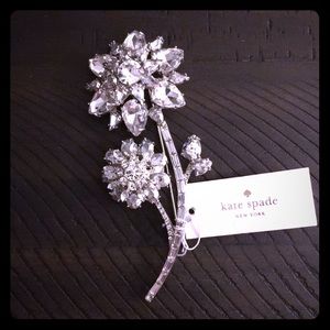 Kate Spade Trellis Blooms Crystal Brooch